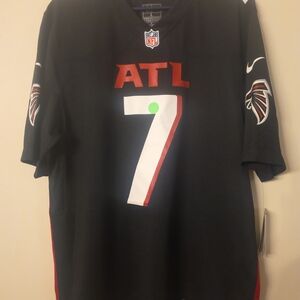 NFL Black and Red Falcons Jersey Robinson 7